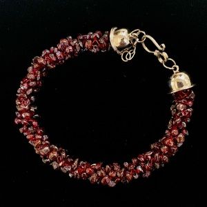 Garnet Chip Bracelet